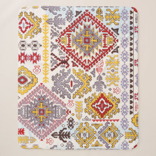 Indischer Teppich-Paisley-Ornament-Muster. Ethnic Sherpadecke
