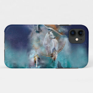 Indischer Träumer und ethnischer Stammeswolf Case-Mate iPhone Hülle