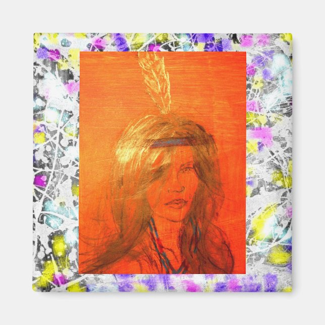 indischer Tropfen Magnet (Vorne)