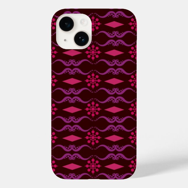 Indischer Zierstreifen Case-Mate iPhone Hülle (Rückseite)
