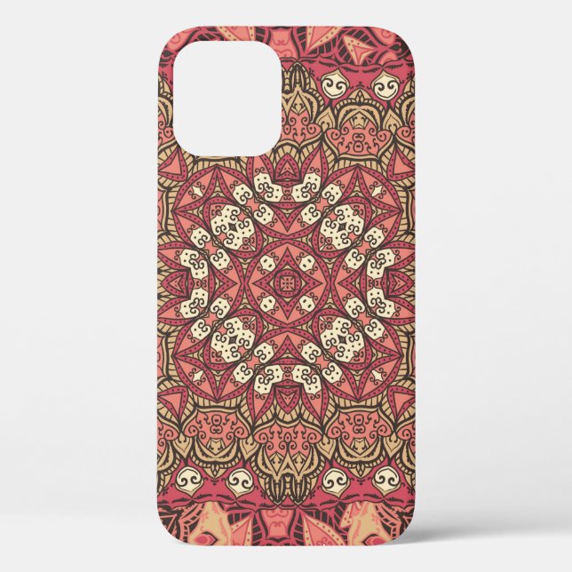 Indisches abstraktes Medaillonmuster. Boho und Sin Case-Mate iPhone Hülle (Rückseite)