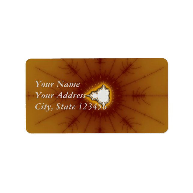 Indisches Amerika - Fraktal Adressaufkleber (Vorne)