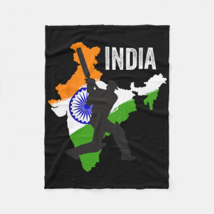 Indisches Cricket-Trikot Indien Cricket-Team-Liebh Fleecedecke