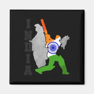 Indisches Cricket-Trikot Indien Cricket-Team-Liebh Magnet