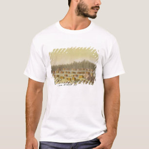 Indisches Dorf, neues Georgia, Alaska (Farbeengrav T-Shirt