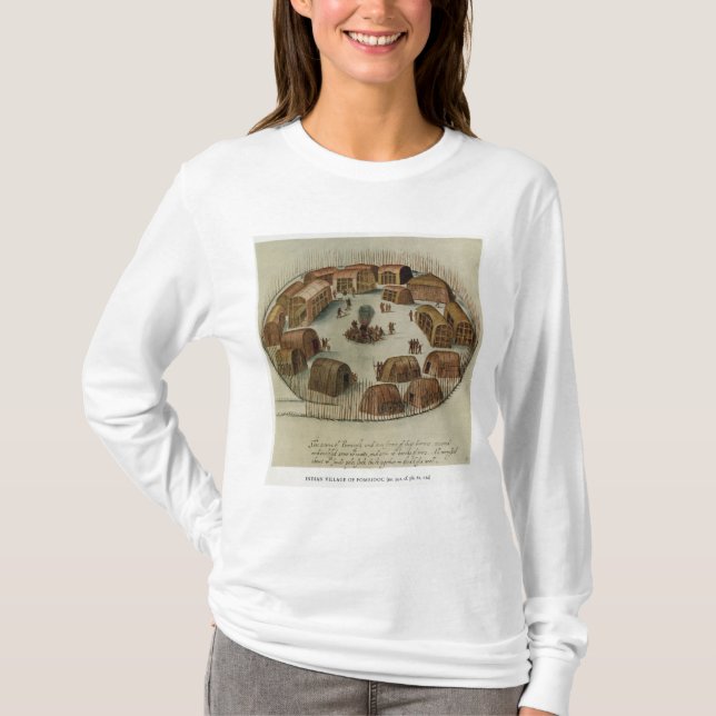 Indisches Dorf von Pomeiooc T-Shirt (Vorderseite)