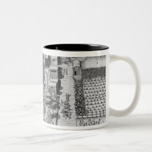 Indisches Dorf von Secoton Zweifarbige Tasse
