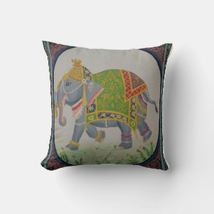 Indisches Elefant Painting Pillow Kissen