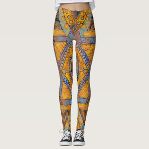 Indisches florales Paisley: Ethnisches Medaillon. Leggings