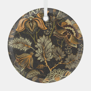 Indisches florales Paisley, nahtloses ethnisches M Ornament Aus Glas