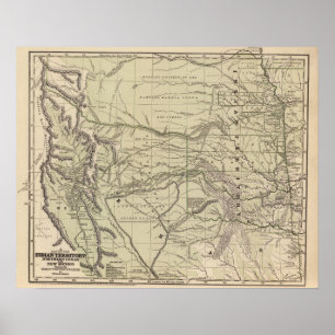 Indisches Gebiet, Nordtexas, New Mexiko Poster