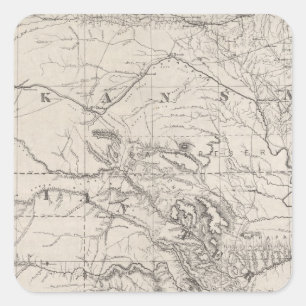 Indisches Gebiet Quadratischer Aufkleber