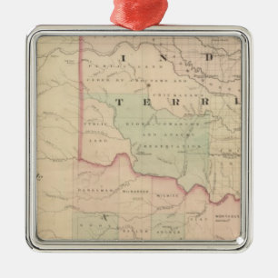 Indisches Gebiet und Texas, Nordwestteil Silbernes Ornament