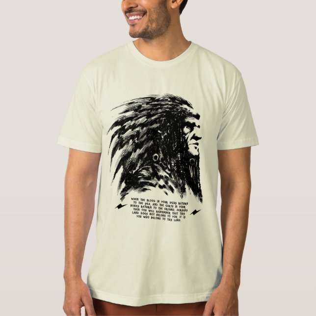 Indisches Gesicht T-Shirt (Vorderseite)