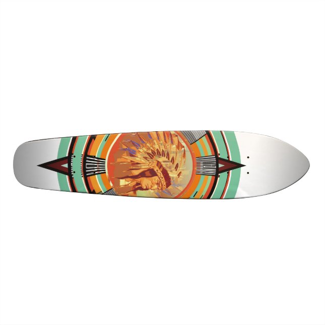 Indisches Kopftestmuster-Skateboard Skateboard (Horizontal)