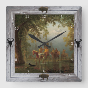 INDISCHES KRIEGS-PARTY QUADRATISCHE WANDUHR