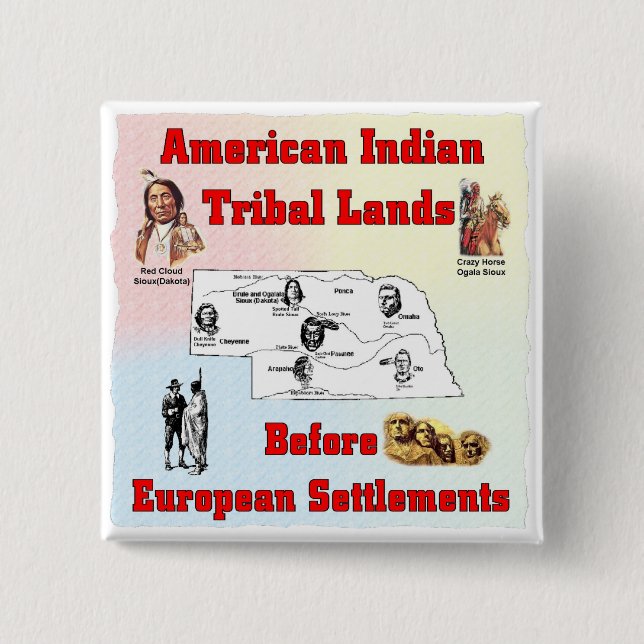 Indisches Land Button (Vorderseite)
