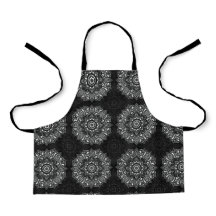 Indisches Mandala-Muster in Schwarz mit spirituell