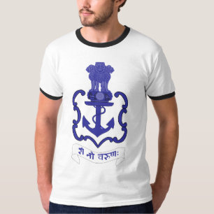 Indisches Marine-Wappen, Indien T-Shirt