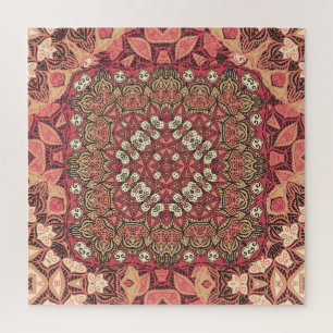 Indisches Medaillon, Boho-Ethno-Ornament Puzzle