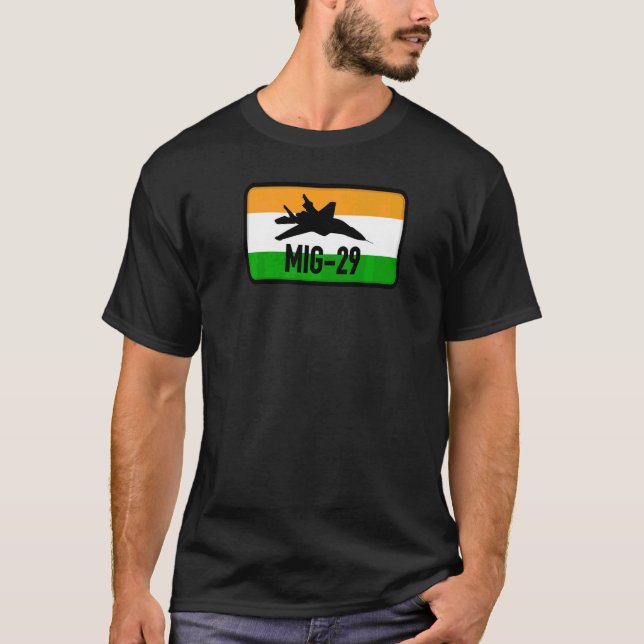 Indisches Mig 29 Abzeichen T-Shirt (Vorderseite)