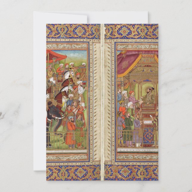 Indisches Mogulum Islam Islamische Boho Art Einladung (Vorderseite)