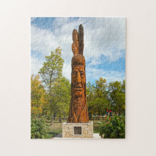 Indisches Monument Winniepeg Kanada. Puzzle