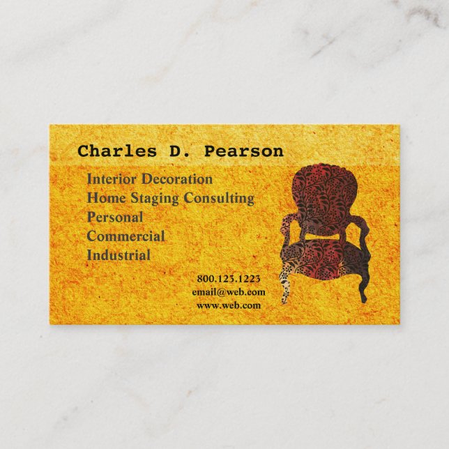 Indisches Muster-eleganter verzierter Vintager Visitenkarte (Vorderseite)