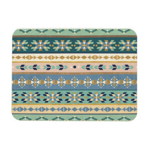 Indisches Muster Geo-Schritt-  im Freien Magnet