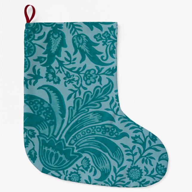 Indisches Muster (von William Morris) Große Weihna Großer Weihnachtsstrumpf (Vorderseite)