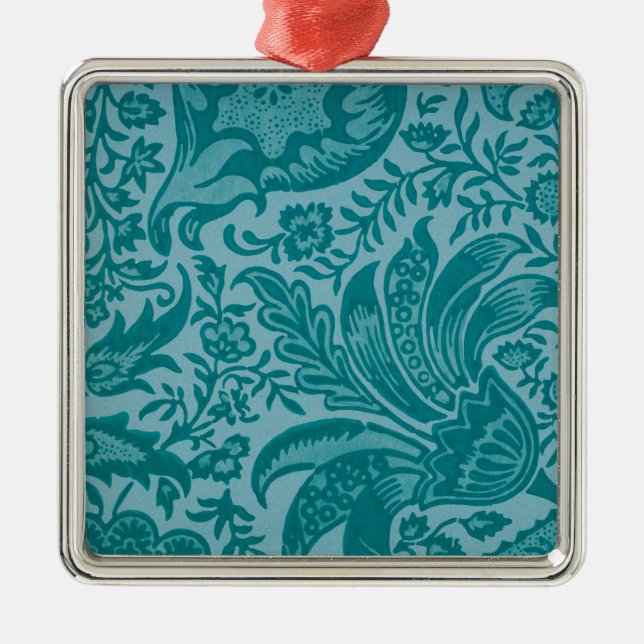 Indisches Muster (von William Morris) Keramik Orna Ornament Aus Metall (Vorne)