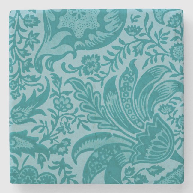 Indisches Muster (von William Morris) Stone Unters Steinuntersetzer (Vorderseite)