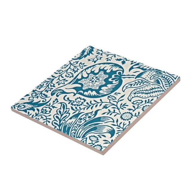 Indisches Muster von William Morris Vintag Eleganc Fliese (Seite)