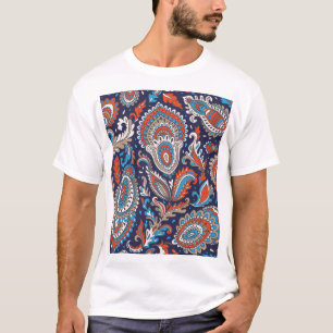 Indisches Paisley-Medaillon Ethnomuster. T-Shirt
