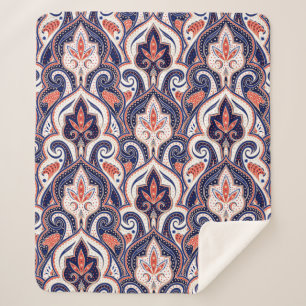 Indisches Paisley-Muster nahtlos. Persische Arabes Sherpadecke