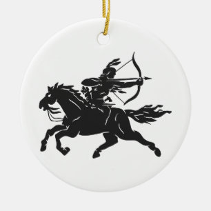 Indisches Reitpferd - Farbe wählen Keramik Ornament