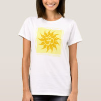 Indisches religiöses Symbol: OM und Surya