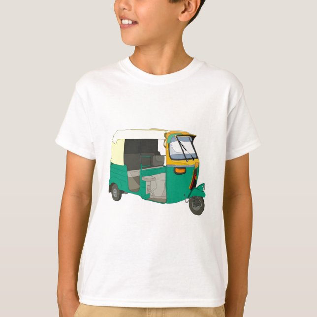 Indisches Rickshaw T-Shirt (Vorderseite)