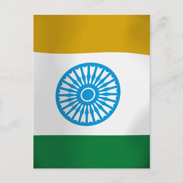 INDISCHES SCHIELD POSTKARTE (Vorderseite)