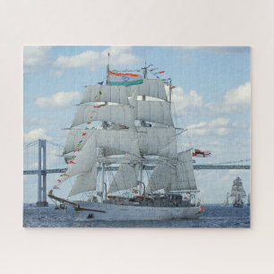 Indisches Segelschulschiff Tarangini der Indischen Puzzle