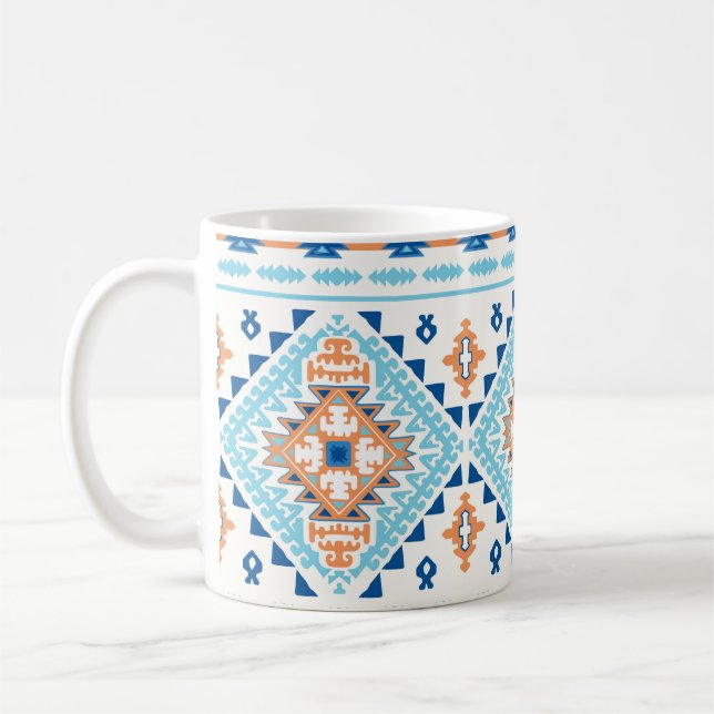 Indisches Stammes-Rug-Ornament Kaffeetasse (Links)