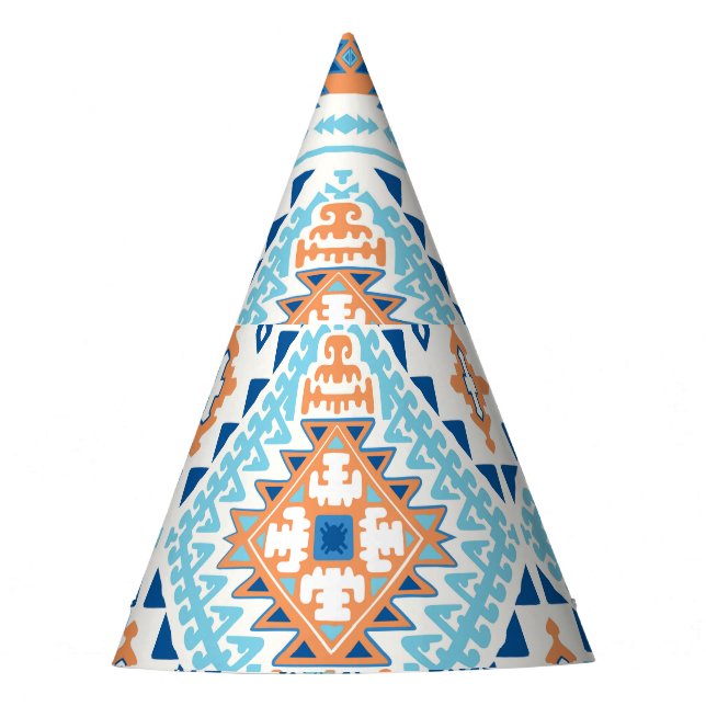 Indisches Stammes-Rug-Ornament Partyhütchen (Vorderseite)