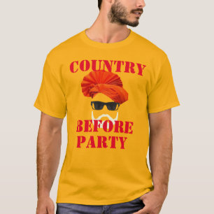 indisches starkes Land vor dem Party indischen PM  T-Shirt