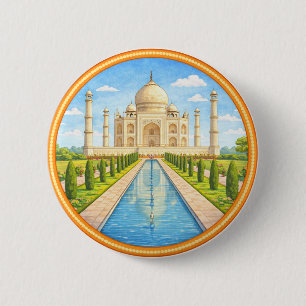 Indisches Taj Mahal Button