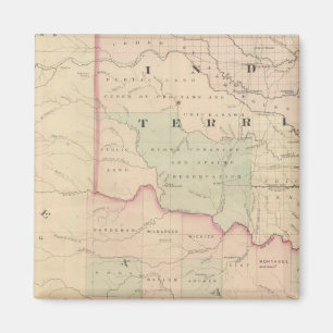 Indisches Territorium und Texas, Nordwestteil Magnet