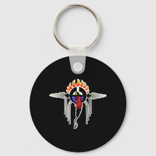 Indisches Totem-Schwarzes Schlüsselanhänger