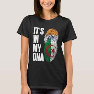 Indisches und algerisches DNA-Flaggengebiet T-Shirt