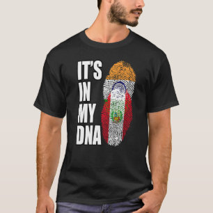 Indisches und peruanisches DNA-Flagge-Erbe-Mix T-Shirt