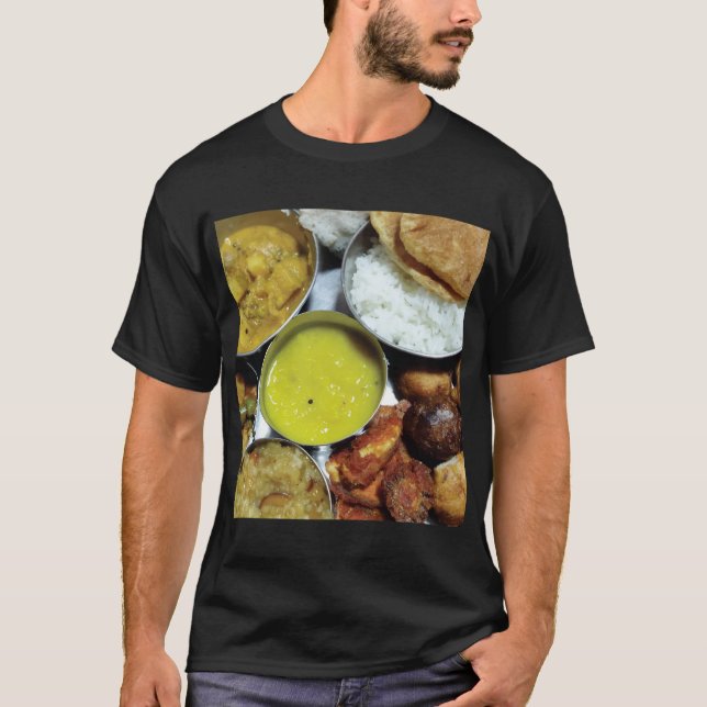 Indisches Vegetarisches Essen T-Shirt (Vorderseite)