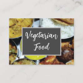 Indisches Vegetarisches Essen Visitenkarte